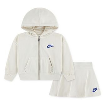 Baby & Toddler Girls Nike Velour Full-Zip Hoodie & Skirt 2 pc Set