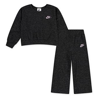 Baby & Toddler Girls Nike Lurex Waffle Long Sleeve Top & Pants 2 pc Set