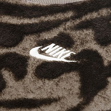 Baby & Toddler Girls Nike Wild Warmth Zebra Print Crewneck & Wide Leg Pant 2-Piece Set