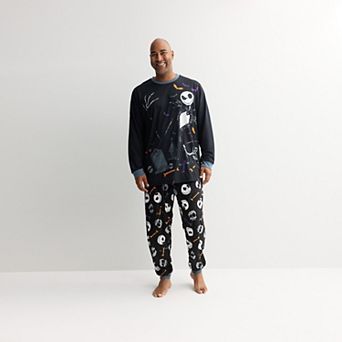 Big & Tall Jammies For Your Families® Disney's The Nightmare Before Christmas Halloween Pajama Top & Pajama Bottoms Set