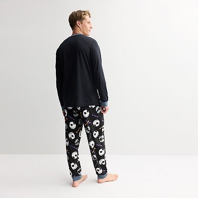 Men's Jammies For Your Families® Disney's The Nightmare Before Christmas Halloween Pajama Top & Pajama Bottoms Set