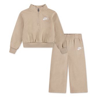 Girls 4-6x Nike Wide Leg Club Fleece 2 pc Pullover & Pants Set