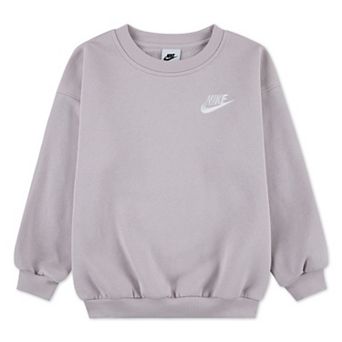 Girls 4-6x Nike Fleece Oversized Crewneck Sweatshirt