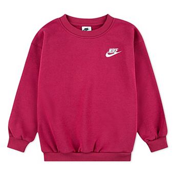 Girls 4-6x Nike Fleece Oversized Crewneck Sweatshirt