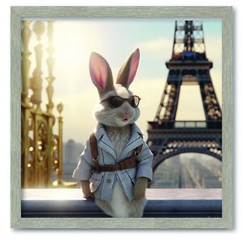 COURTSIDE MARKET Animal Vacations Pairs Framed Canvas Wall Art