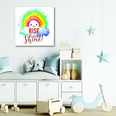 COURTSIDE MARKET Happy-Rainbow Framed Canvas Wall Art