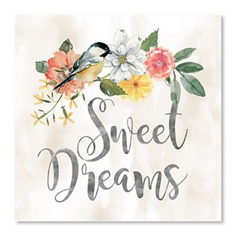 COURTSIDE MARKET Sweet Dreams Framed Canvas Wall Art
