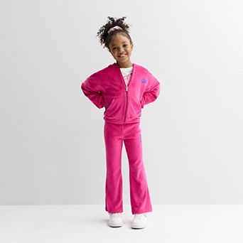 Girls 4-6x Nike 2 pc Velour Hoodie & Flared Leggings Set