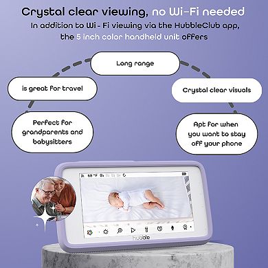Hubble Connected Skyvision Al Pro Baby Monitor