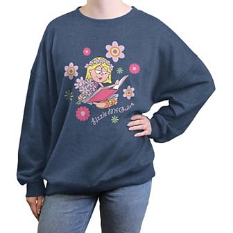 Disney's Lizzie McGuire Flower Power Juniors' Oversized Graphic Pullover