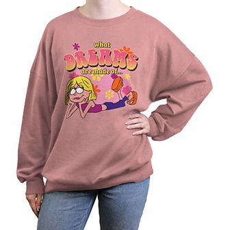 Disney's Lizzie McGuire What Dreams Are Made Of Juniors' Oversized Graphic Pullover