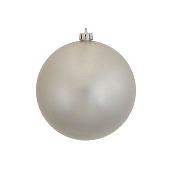 Vickerman 10 in Silver Candy Ball Christmas Ornament