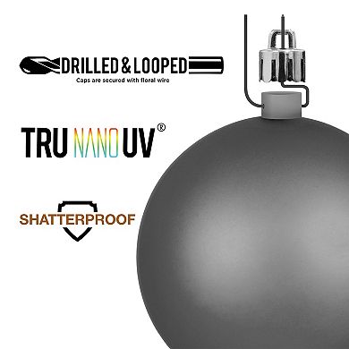 Vickerman Gold Candy Ball Christmas Ornament - 10-in.