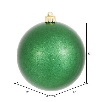 Vickerman 12" Green Candy Ball Christmas Ornament
