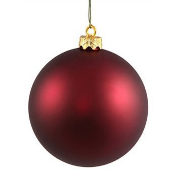 Vickerman Matte Ball Christmas Ornament - 12 in