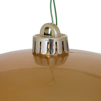 Vickerman 12" Shatterproof Christmas Ornament - Copper/Gold