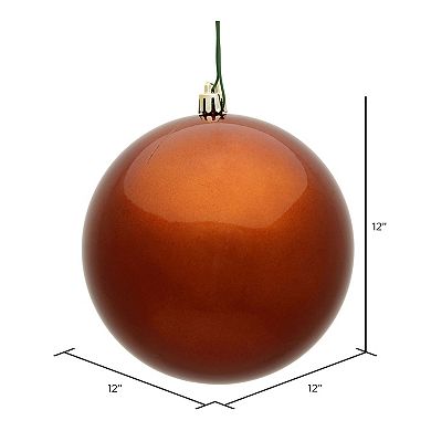 Vickerman Copper Ball Christmas Ornament - 12-in.