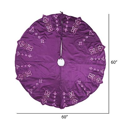 Vickerman Decorative 60" Romance Collection Christmas Tree Skirt