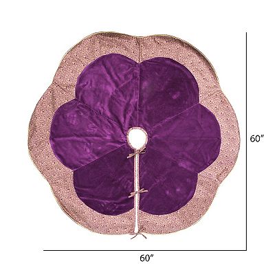 Vickerman 60" Baroque Collection Christmas Tree Skirt