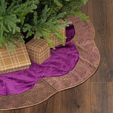 Vickerman 60" Baroque Collection Christmas Tree Skirt