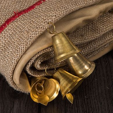 Vickerman 60" Burlap Jingle Christmas Tree Skirt