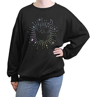 Juniors' Pokemon Clefairy Celestial Oversized Graphic Pullover