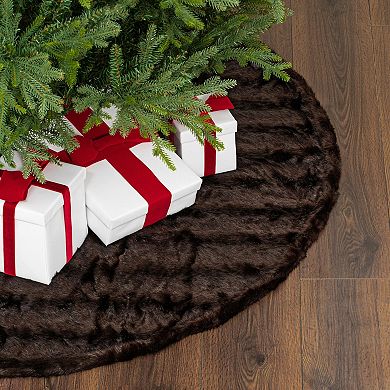 Vickerman 60" Faux Fur Christmas Tree Skirt