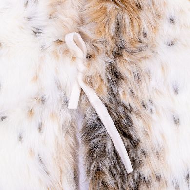 Vickerman 60" Snow Lynx Faux Fur Christmas Tree Skirt