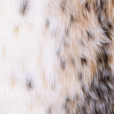 Vickerman 60" Snow Lynx Faux Fur Christmas Tree Skirt