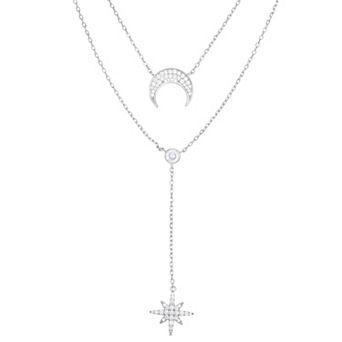 Sunkissed Sterling Sterling Silver Cubic Zirconia Celestial Necklace