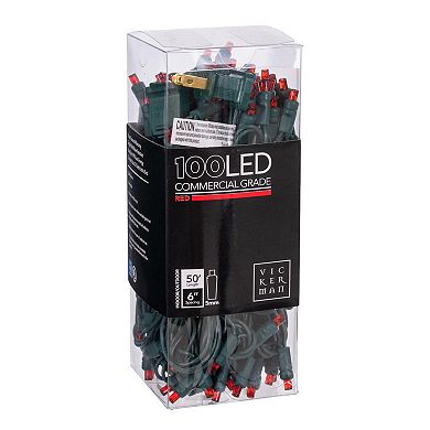Vickerman 100-Light Wide Angle LED Lights Set of 50' Christmas Light Strand