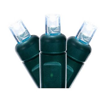 Vickerman 50-Light Cool White Twinkle Wide Angle LED Light Strand - 25'