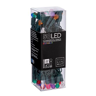 Vickerman 50-Light Multi-Colored G12 LED Lights - 25' Light Strand