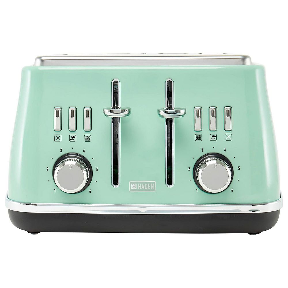 Haden Cotswold 4 Slice Extra Wide Slot Stainless Steel Toaster with ...
