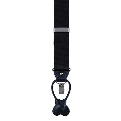 Ascentix Men's Classic Stretch 1 3/8 inch Convertible Suspenders