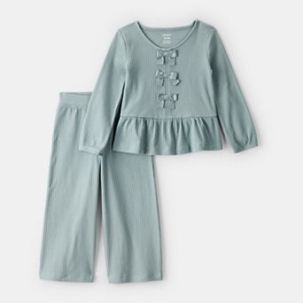 Toddler Girls Carter's 2 pc Long-Sleeve Top & Pant Set