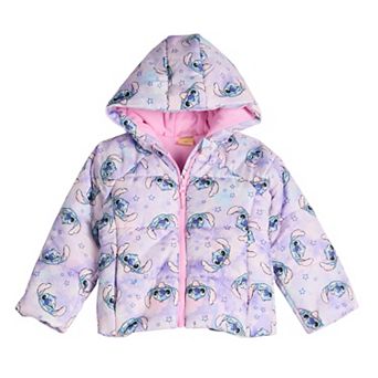 Toddler Girls Dreamwave Stitch Hooded Puffer Jacket