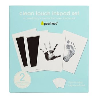Pearhead 2 pk Clean Touch Newborn Handprint & Footprint Kit