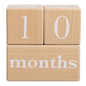 Pearhead Baby Wooden Milestone Blocks & Photo Props