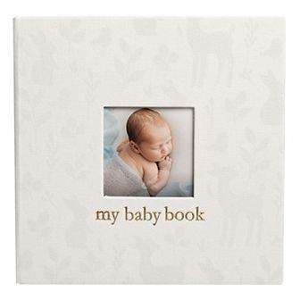 Pearhead Linen Woodland Baby Memory Scrapbook