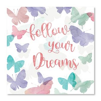 COURTSIDE MARKET Follow Your Dreams 16x16 Canvas