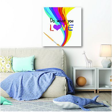 COURTSIDE MARKET Do What You Love 16x16 Canvas