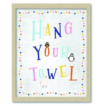 COURTSIDE MARKET Hang Your Towel 16x20 Canvas