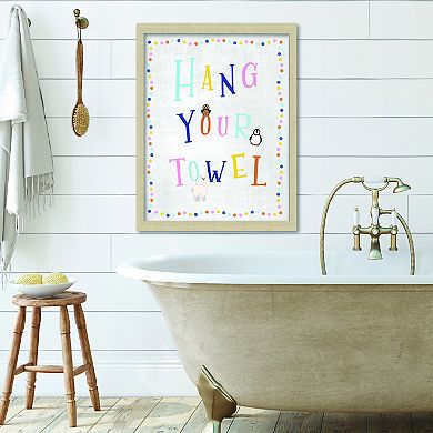 COURTSIDE MARKET Hang Your Towel 16x20 Canvas