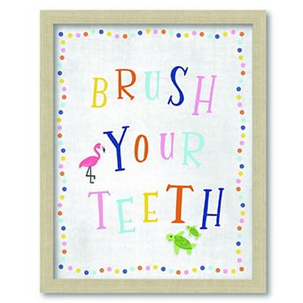 COURTSIDE MARKET Brush Your Teeth 16x20 Canvas