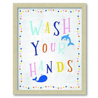 COURTSIDE MARKET Wash Your Hands 16x20 Canvas