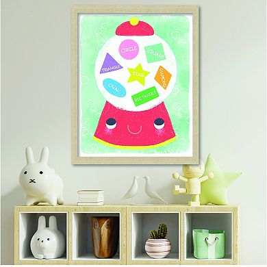 COURTSIDE MARKET Learn Your Shapes Gumball 16x20 Canvas