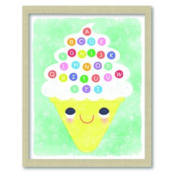COURTSIDE MARKET Abc Ice Cream Cones 16x20 Canvas