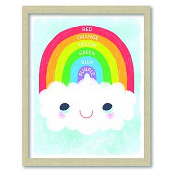 COURTSIDE MARKET Learn Your Color Rainbow 16x20 Canvas