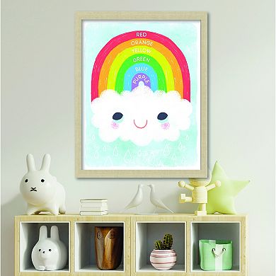 COURTSIDE MARKET Learn Your Color Rainbow 16x20 Canvas